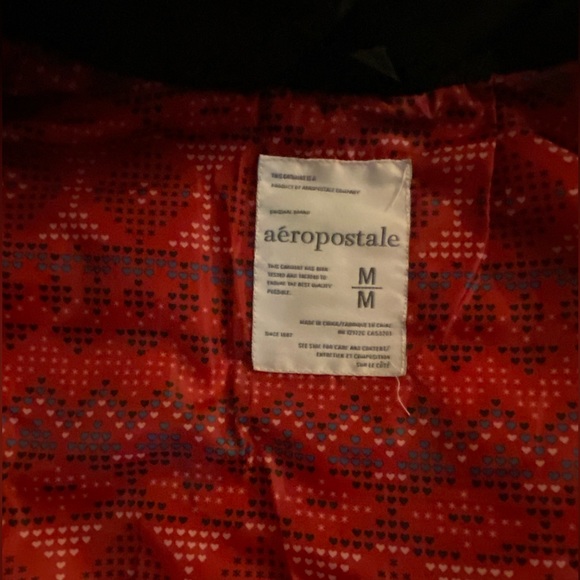 Aeropostale Black Detachable Hood Puffer Vest - Picture 8 of 9